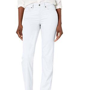 REDUCED!  NYDJ White Denim Women's Jeans Straight 8 Petite